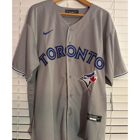 MLB Toronto Blue Jays Vladimir Guerrero Jr #27 Sewn Jersey 2XL Gray Nike NWT - Picture 1 of 5